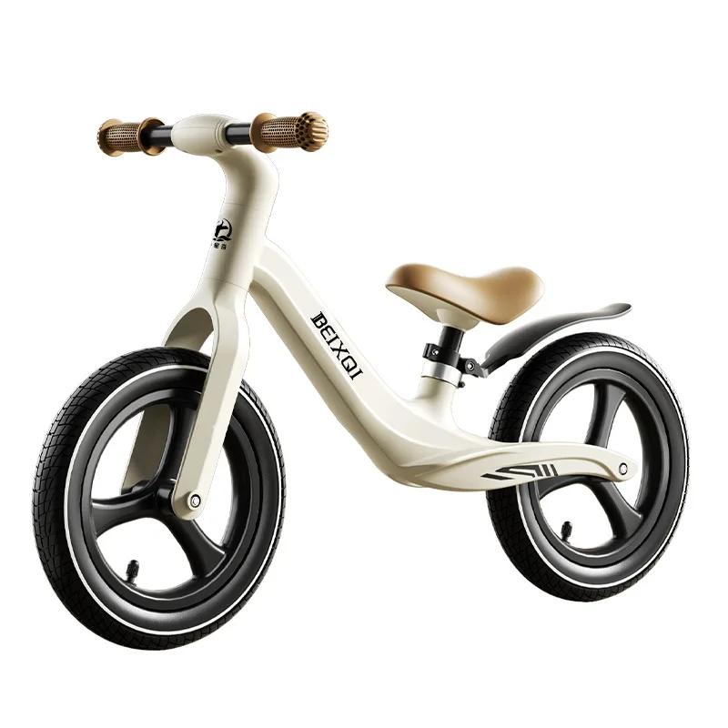 Vélo d'équilibre pour enfants sans pédales, pour les 1 à 8 ans, avec pneus gonflables, cadre en nylon et fibre de verre, poignées antidérapantes en silicone, siège confortable