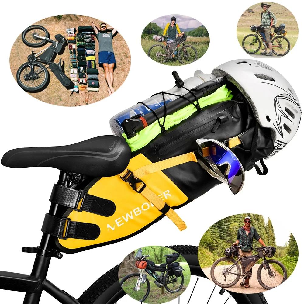 NEWBOLER sac de vélo étanche 13L grande capacité sac de selle