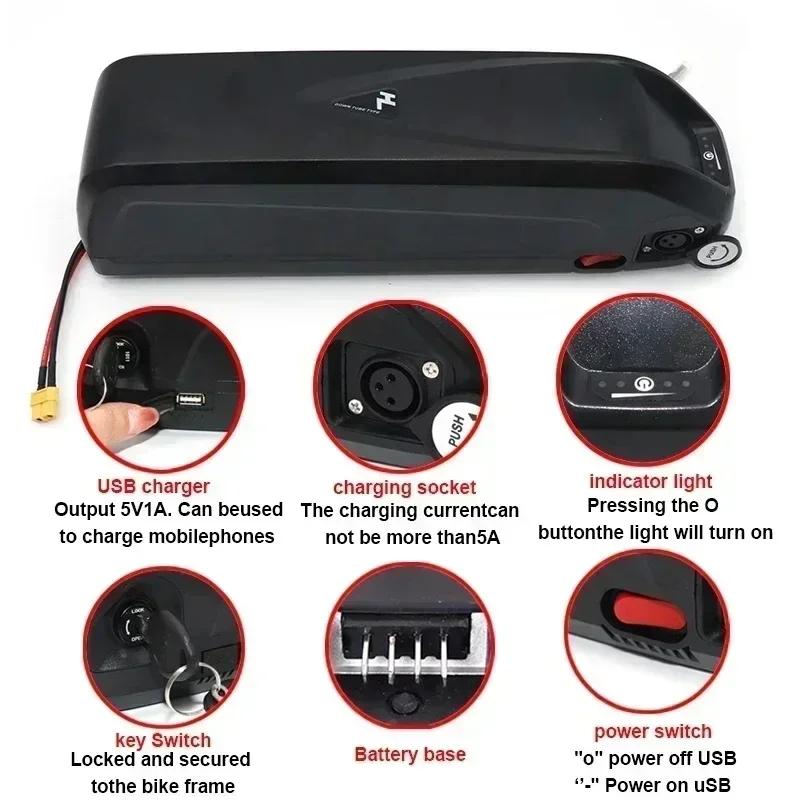 🔋 36V 48V 52V pour moteur électrique VTT batterie Hailong avec BMS 20Ah 30Ah