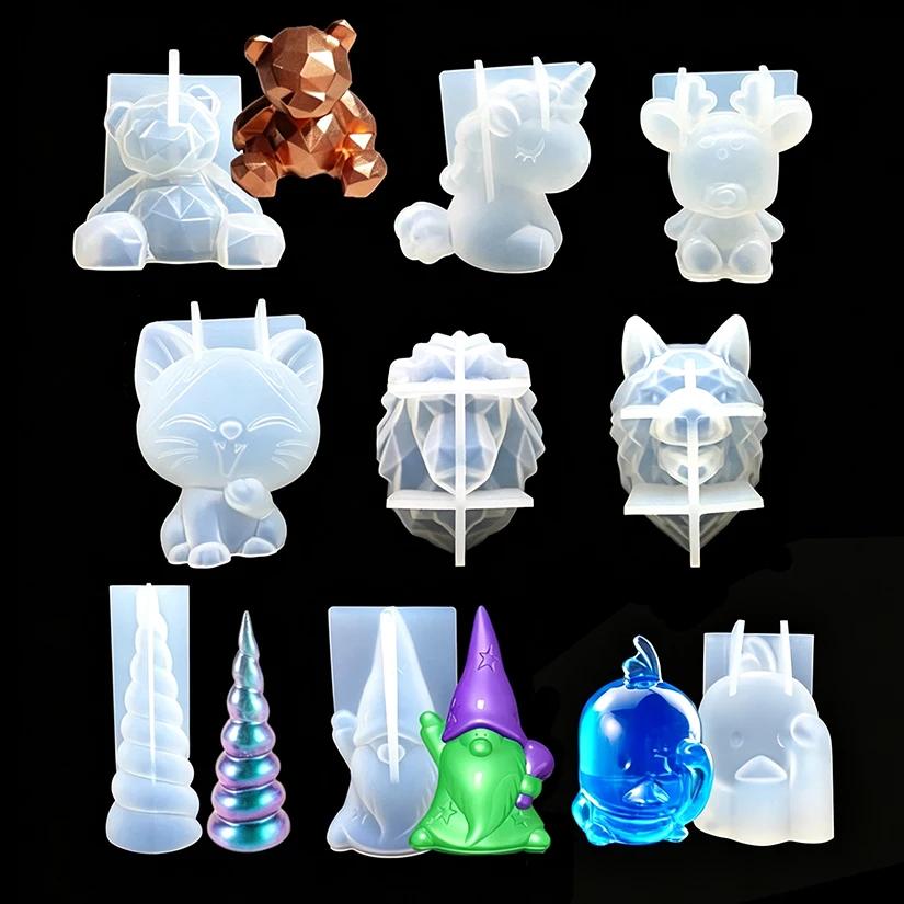 Moule en silicone 3D pour décoration de gâteaux en fondant