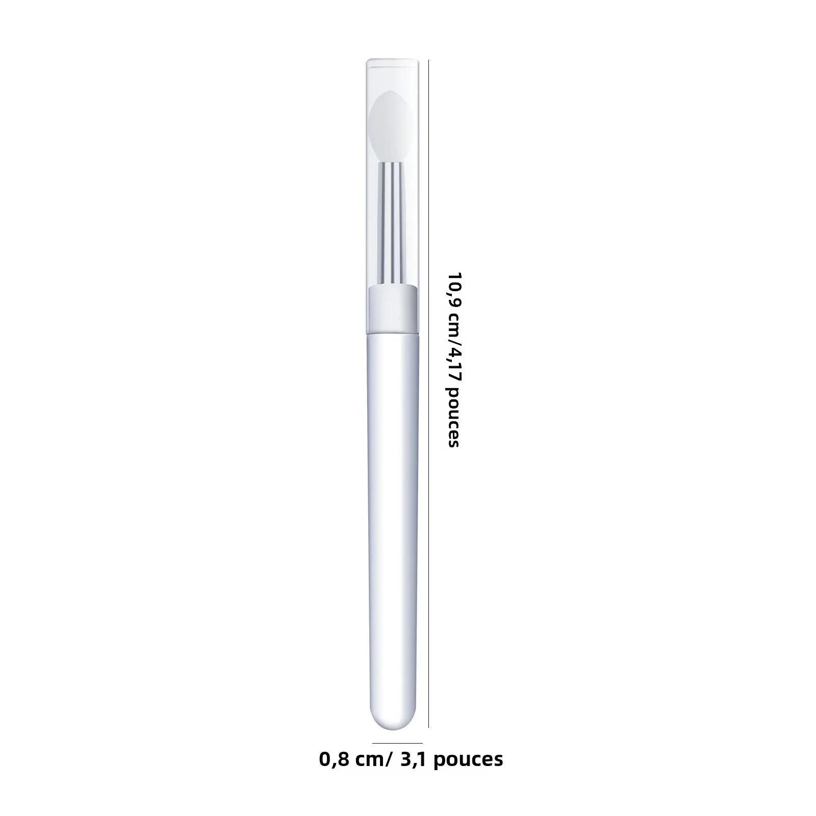 Brosse en Silicone transparente pour Nail Art