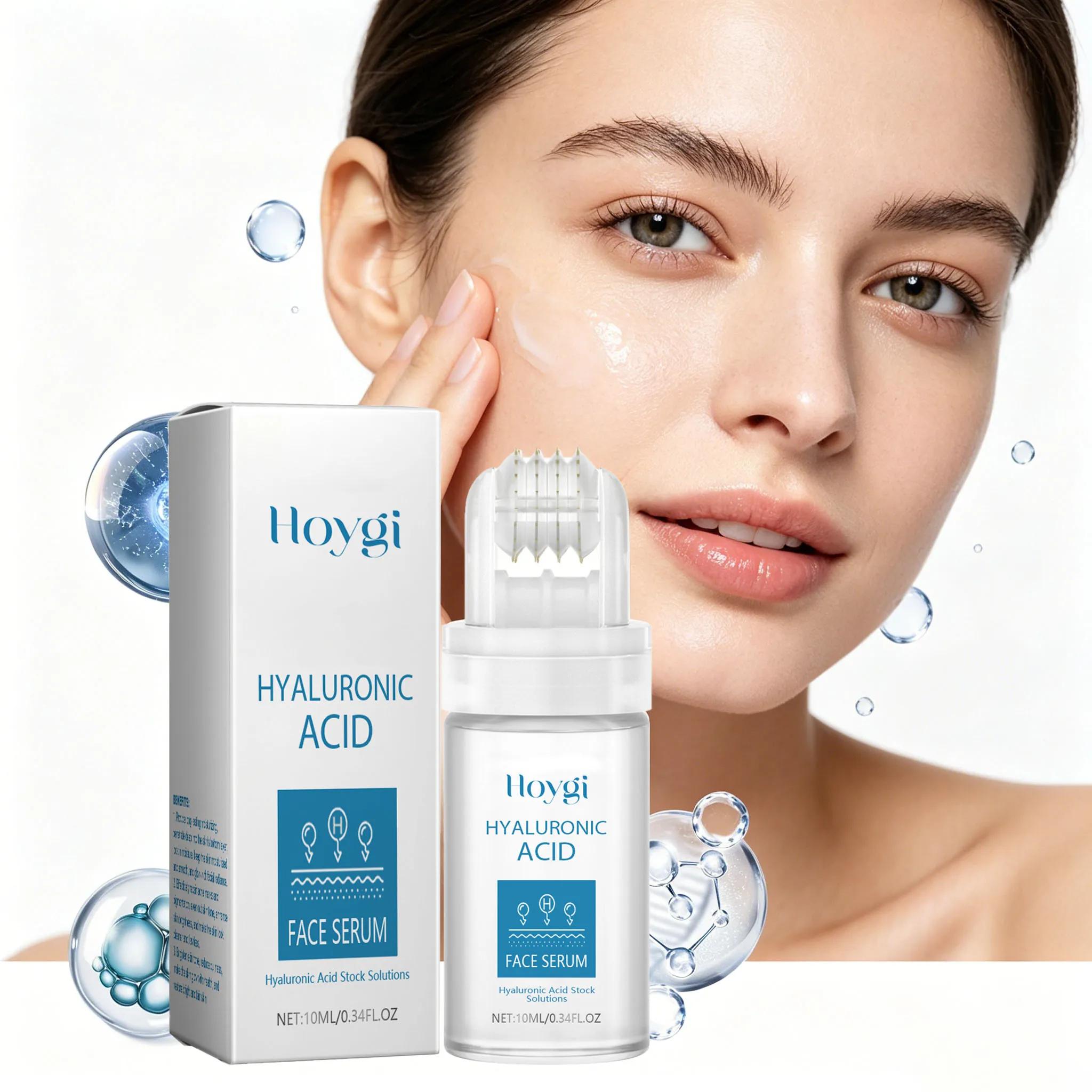 Sérum Visage à l'Acide Hyaluronique 10ML avec Applicateur à Billes – Hydratation Profonde