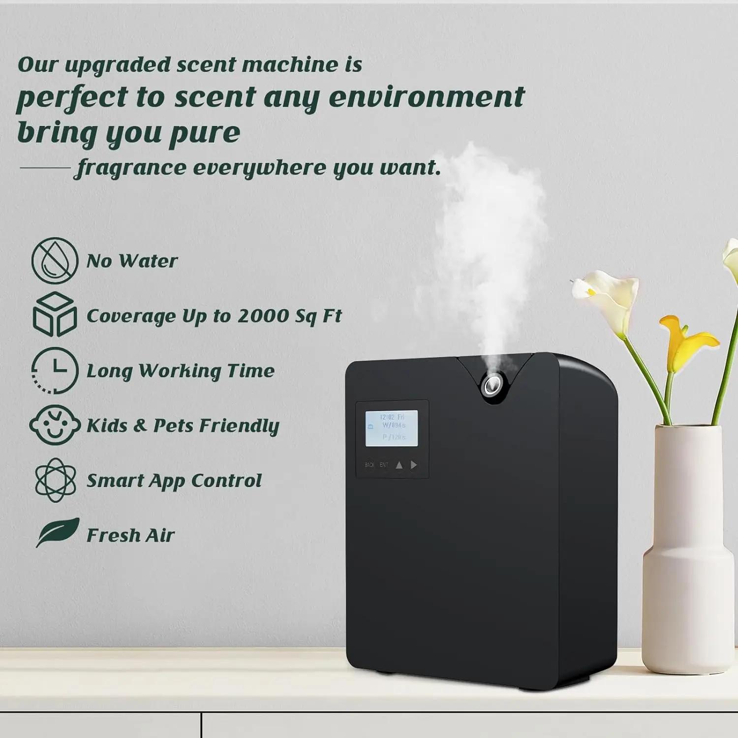 Diffuseur d'arôme d'huile essentielle intelligent Bluetooth et WiFi synchronisation