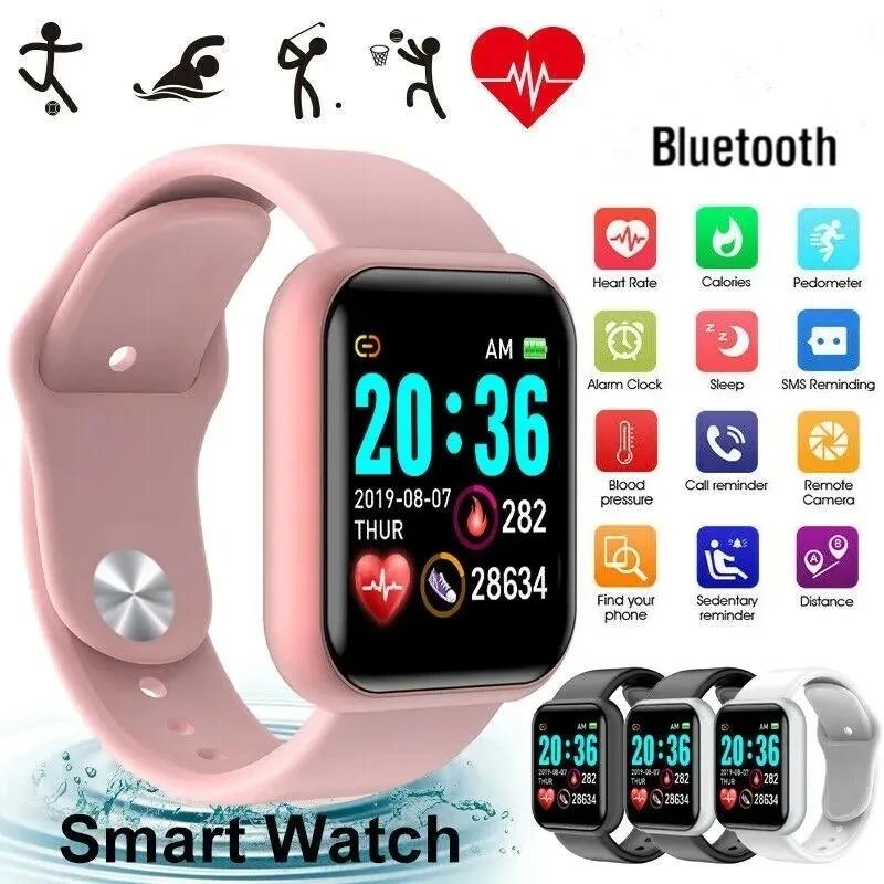 Montre-bracelet connectée pour hommes et femmes, Bluetooth, téléphone connecté, lecteur, musique, fitness, sport, moniteur de sommeil, montres numériques