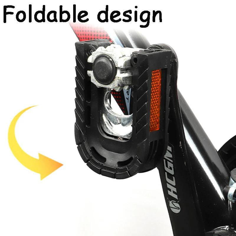 Pédale de vélo pliable – Pédales de vélo universelles, antidérapantes et durables, légères, convient à la plupart des vélos adultes et vélos VTT