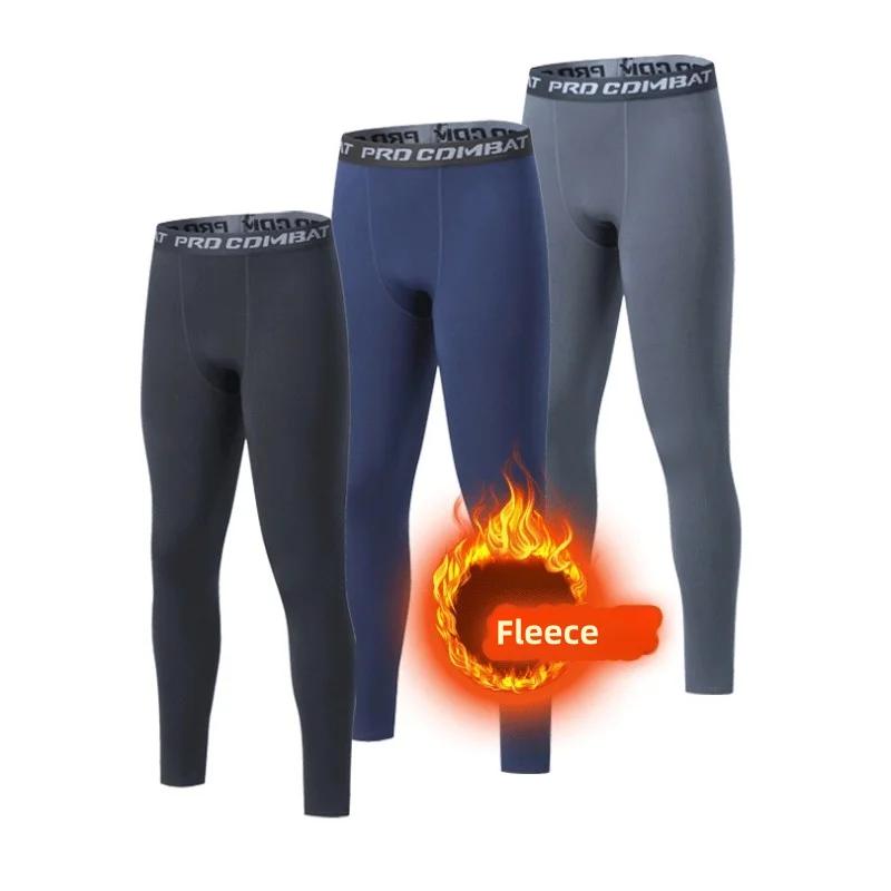 Hiver hommes sous-vêtement thermique homme polaire Leggings collants chaud pantalons longs Thermo Compression pantalon bas collants hommes vêtements 3XL