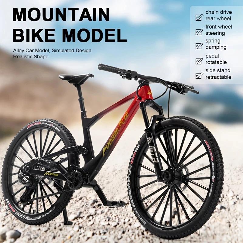 Modèle de vélo de montagne en métal Vintage, Mini jouet de bureau classique en alliage moulé sous pression, modèle de doigt, décoration de la maison