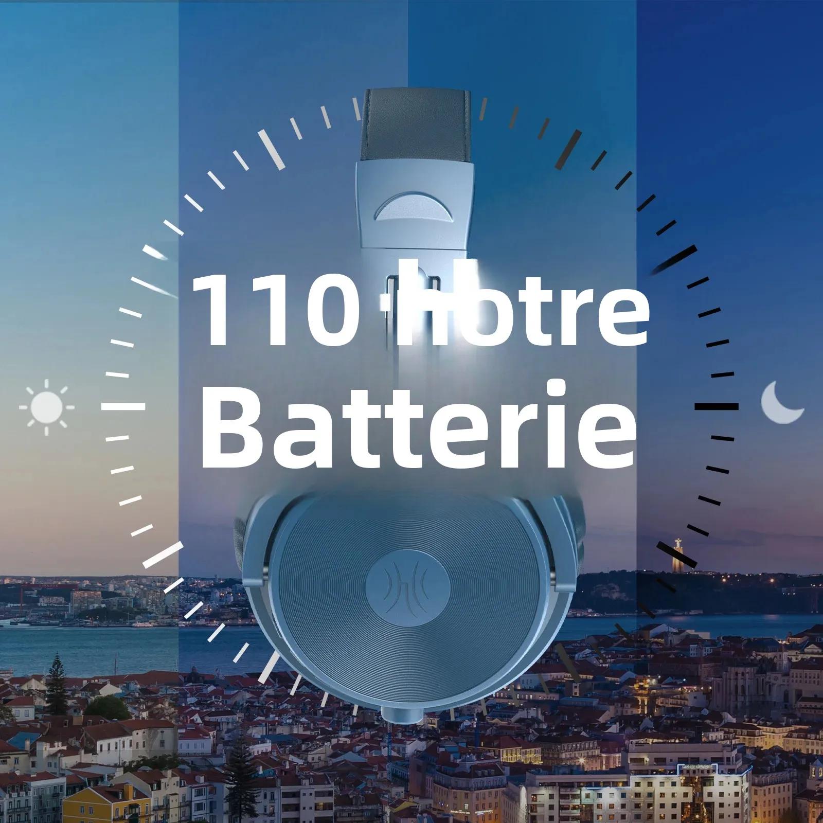 Oneodio Pro C casque sans fil Bluetooth 5.2 sur l'oreille avec Microphone Audio haute résolution