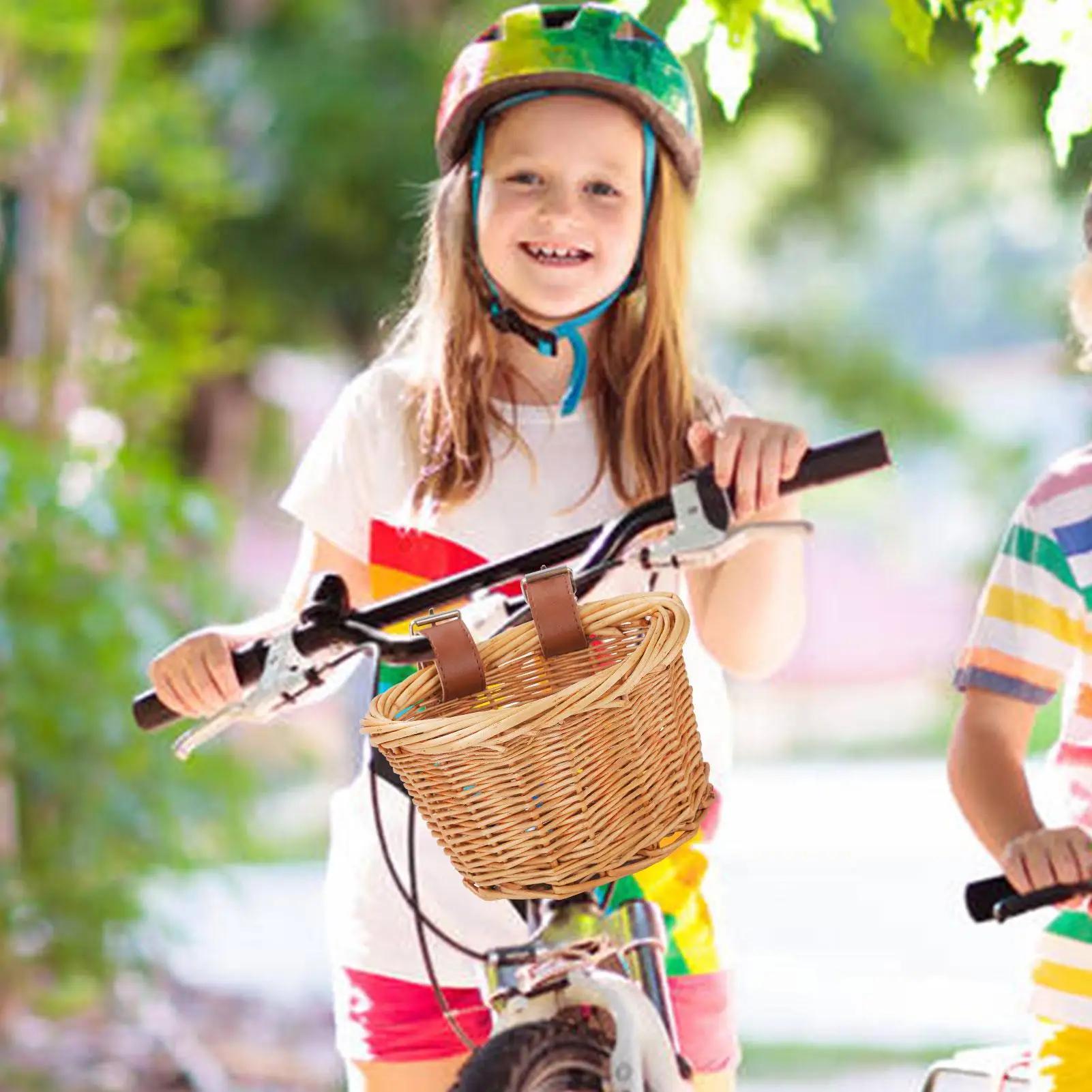 Panier de vélo pour enfant en osier en forme