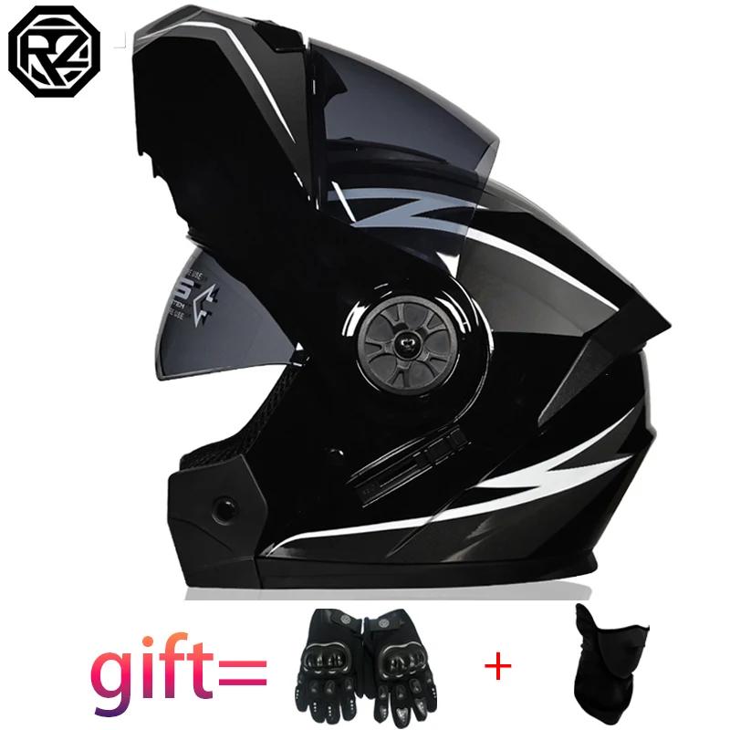 Casque de moto à rabat modulaire de sécurité approuvé DOT
