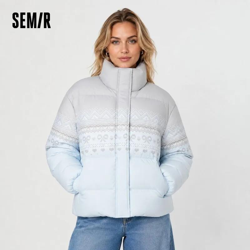 Semir doudoune femmes hiver imperméable à l'huile anti-taches 80% vers le bas en vrac 2025 nouveau doux élégant haut man