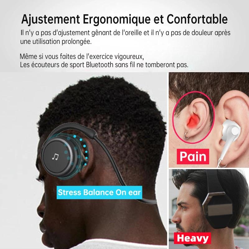 A6 petits écouteurs Bluetooth enrouler autour de la tête