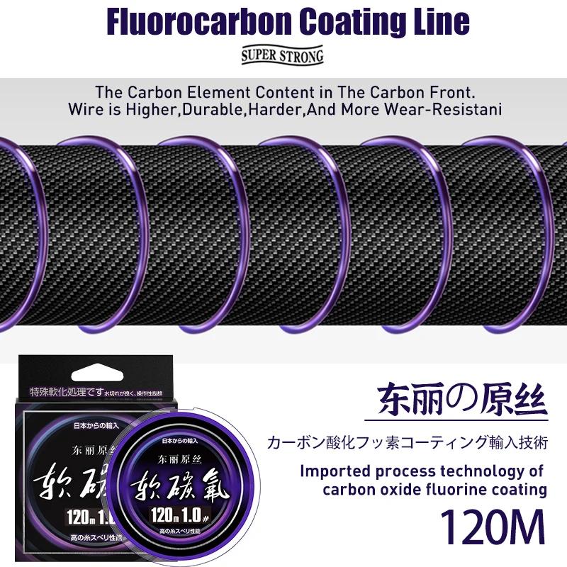 ZUKIBO Toray-Ligne de pêche monofilament durable en nylon violet