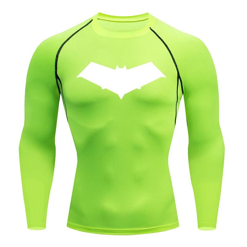 T-shirt compression homme séchage rapide sport fitness course musculation respirant noir