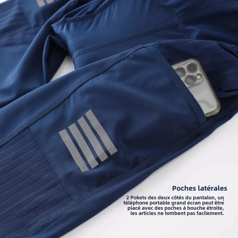 KEMALOCE hommes pantalons de cyclisme été et automne séchage rapide bleu/noir/gris Gel Pad vtt vélo bavoir pantalon haut