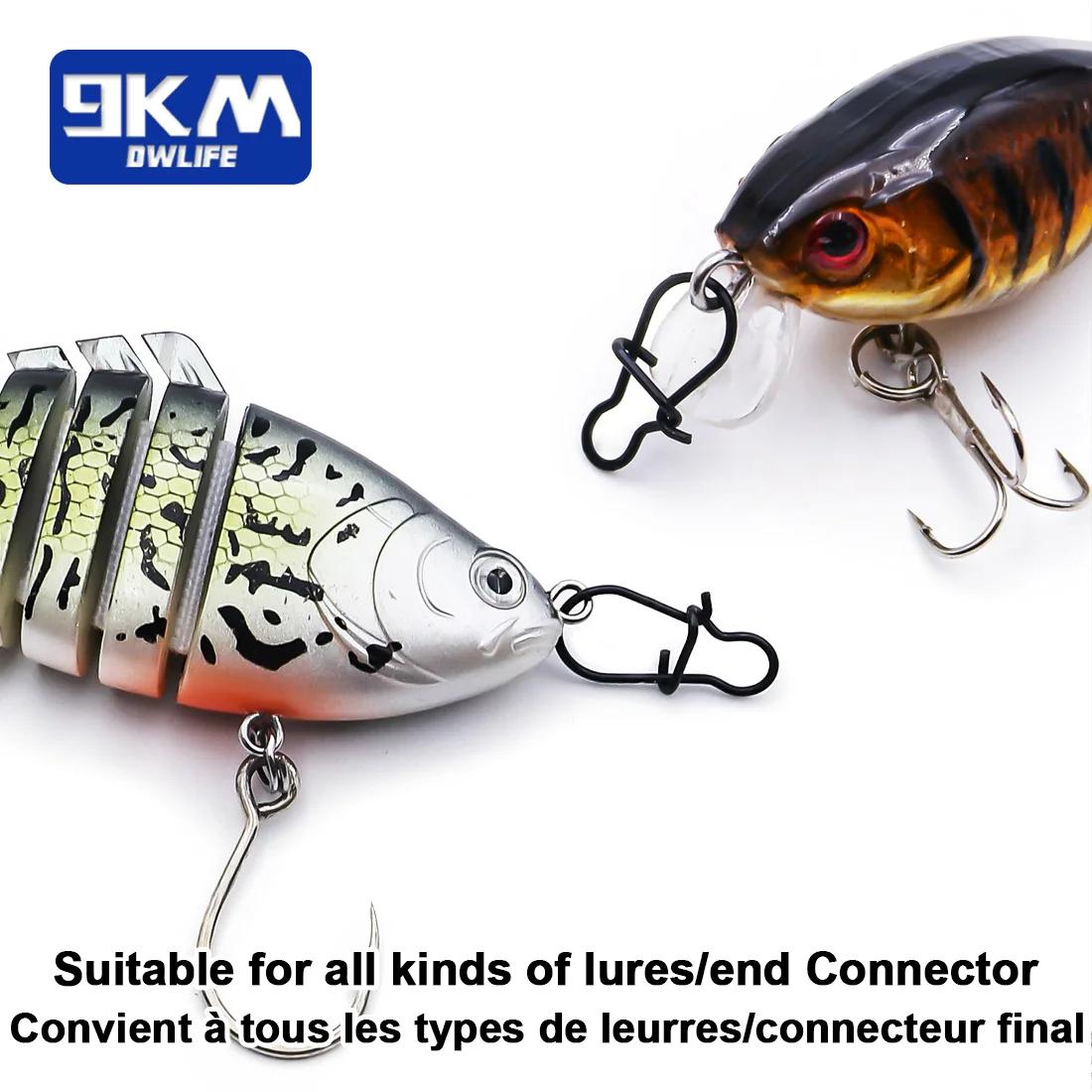 Boucle de pêche Duo Lock 25 ~ 100pcs