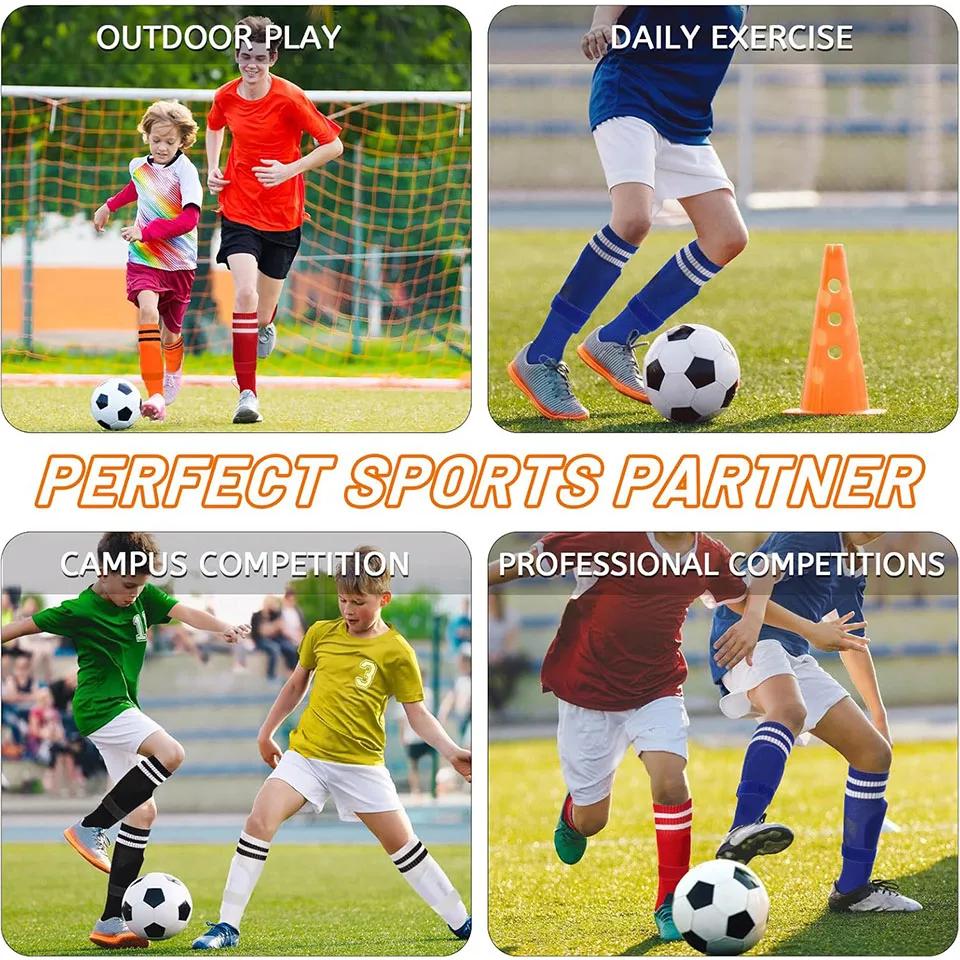 Chaussettes football genou haute - Bas sport rayés respirants pour jeunes adultes baseball softball