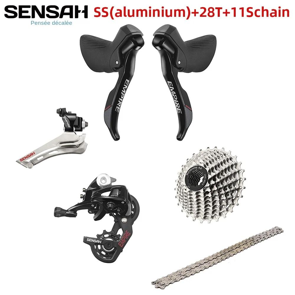 SENSAH EMPIRE 6 Kits 2x11 vitesses 22s groupe de route manette de vitesse R/L + FD + dérailleurs RD + Cassette/chaînes e