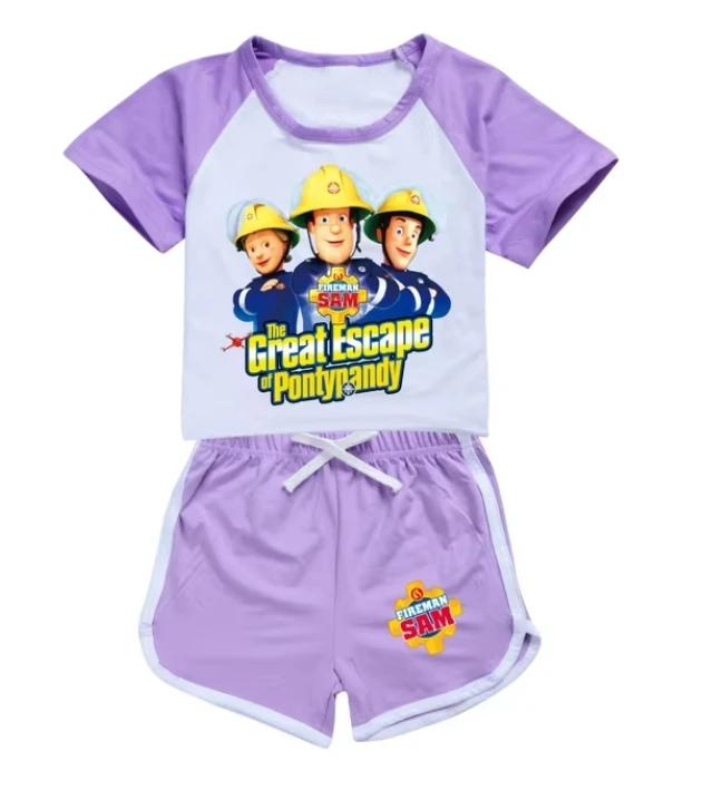 Ensemble de survêtement à manches courtes pour enfants