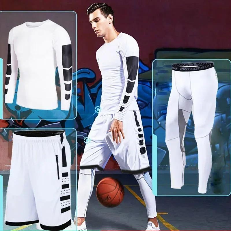 Survêtement de course homme - Ensemble fitness compression - Protection éruptions cutanées Lycra
