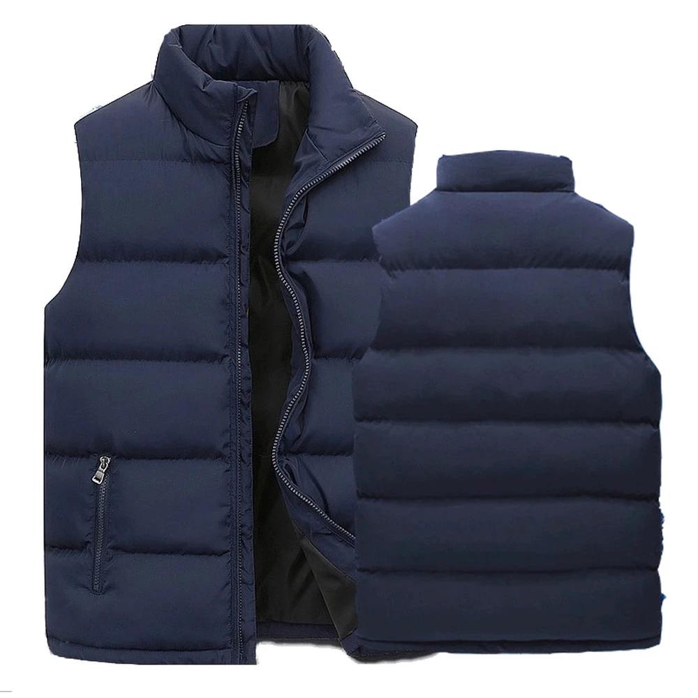 GlaJacket-Veste à col montant pour homme, manteau à fermeture éclair imperméable, gilet décontracté, vêtements de marque, chaud, hiver, automne