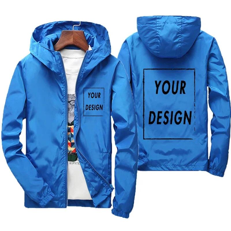 Veste d'automne avec Logo de marque personnalisé pour homme