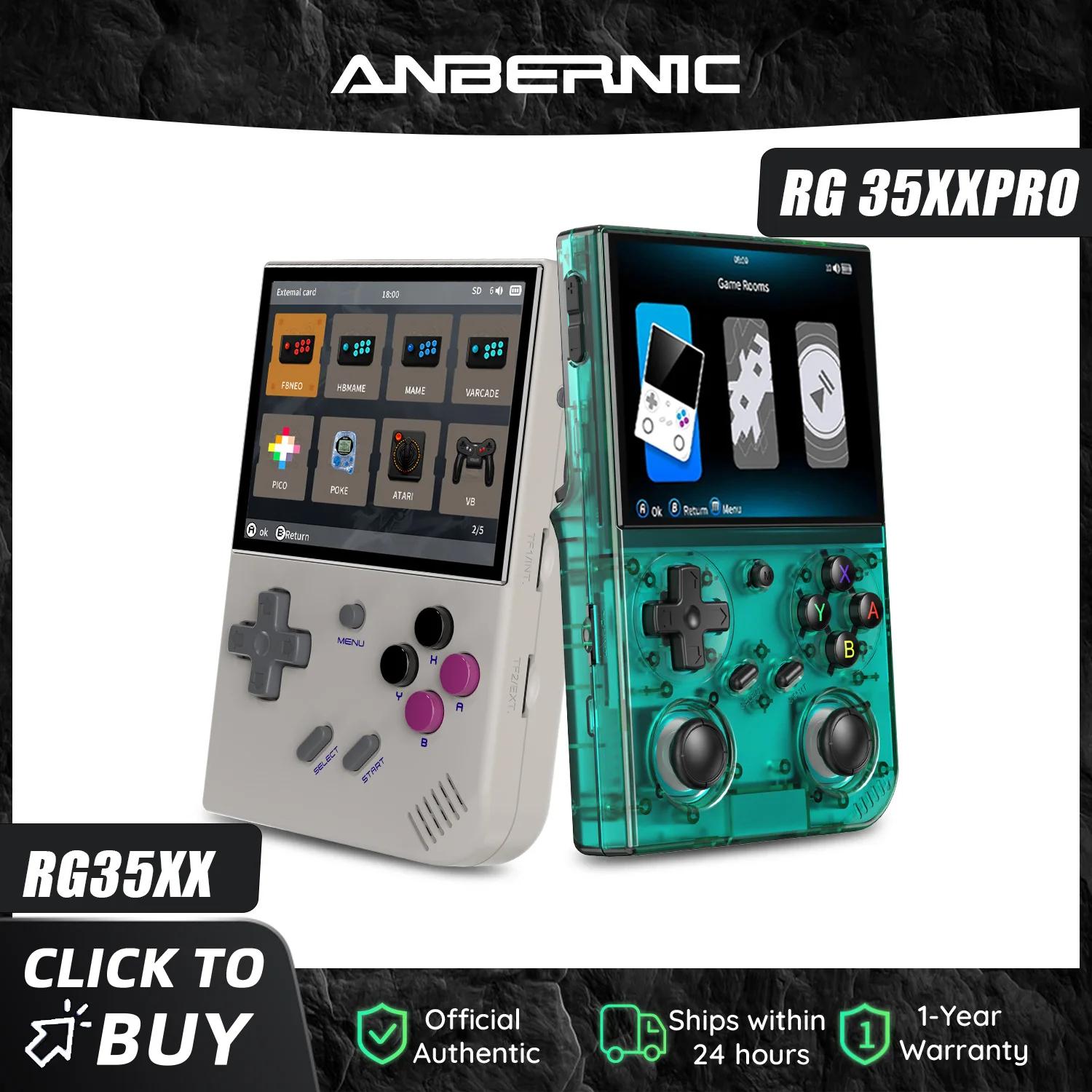 ANBERNIC 64 Bit RG 35XXPRO RG35XX PLUS Console de jeu rétro portable avec 64 Go de mémoire intégrée