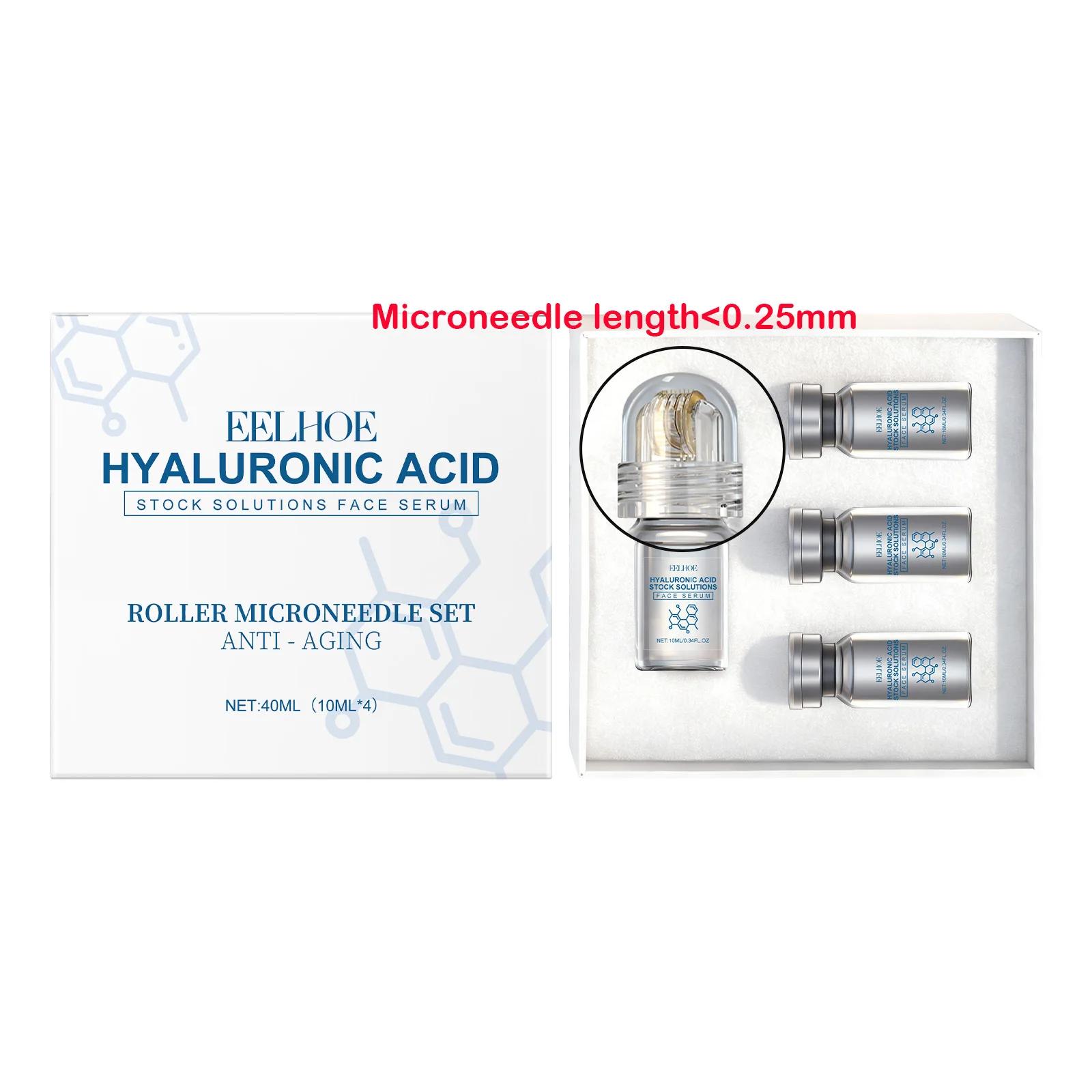 Sérum Visage à l'Acide Hyaluronique avec Rouleau Microneedle – Hydratant