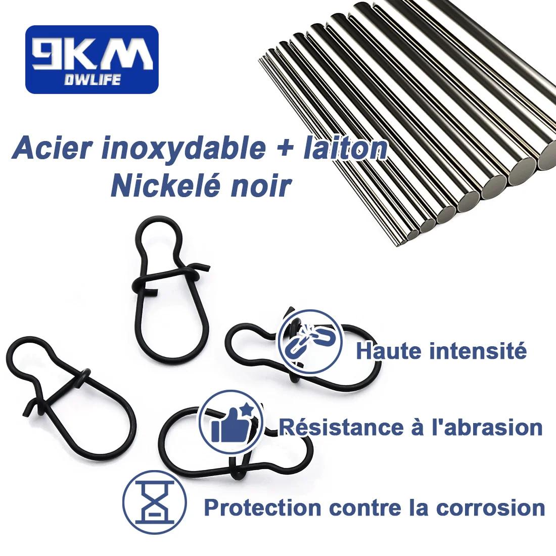Boucle de pêche Duo Lock 25 ~ 100pcs