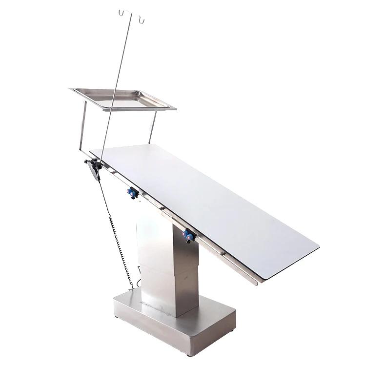 Instruments chirurgicaux vétérinaires Table d'opération vétérinaire en acier inoxydable