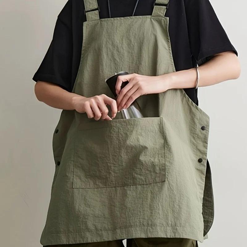 1 pièce de tablier de travail, couverture imperméable pour hommes et femmes, cuisine, usage domestique, vêtements de travail pour café