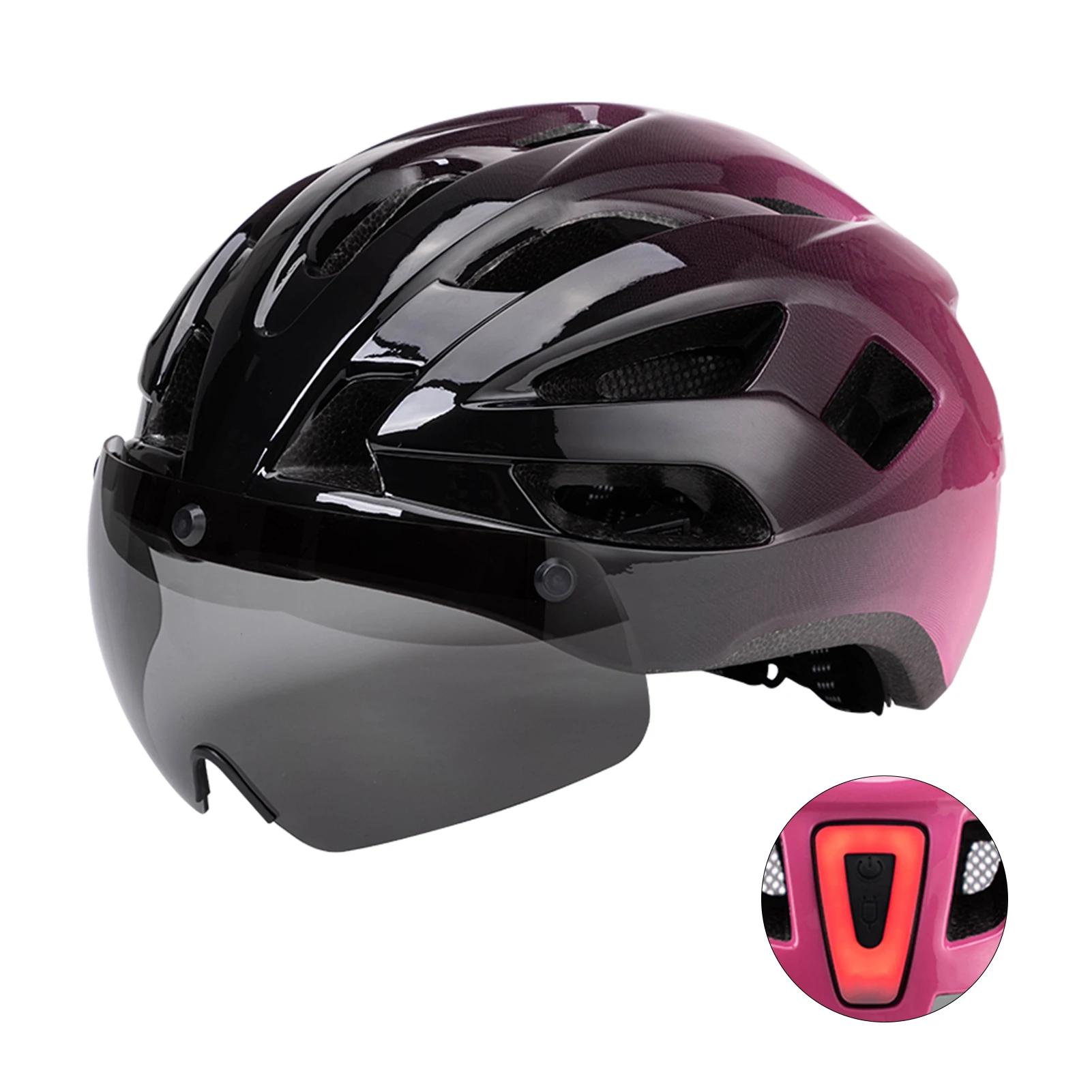 Casques de vélo pour femmes avec lunettes magnétiques