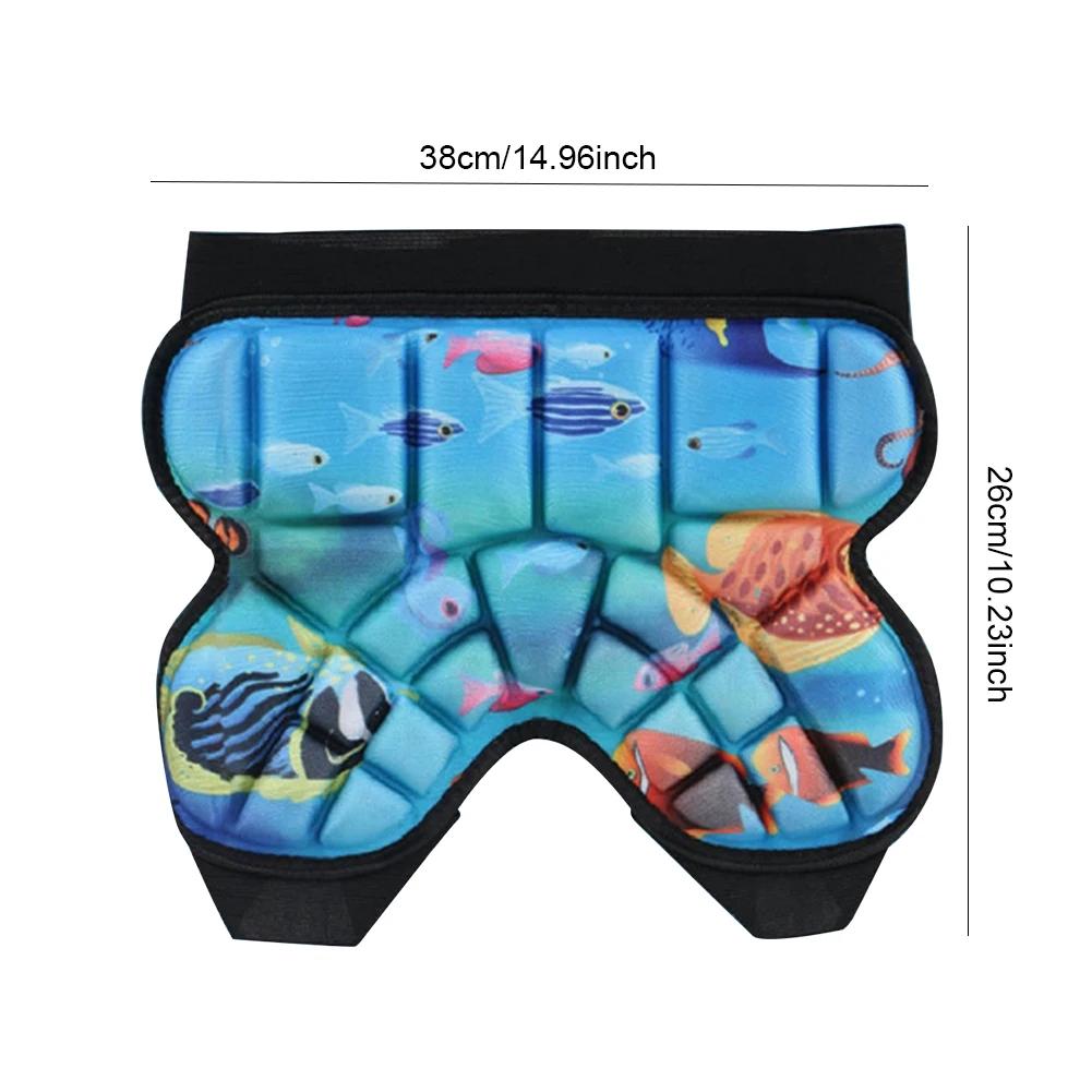 Pantalon rembourré snowboard enfants 3D - Protection hanches et fesses pour skateboard et patinage