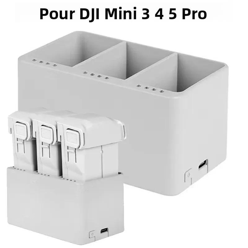 Hub de charge bidirectionnel à trois canaux pour DJI Mini 5 Pro/Mini 4