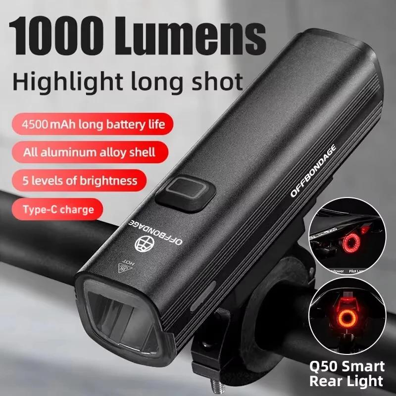 OFFBONDAGE Vélo Lumière 1000Lumen