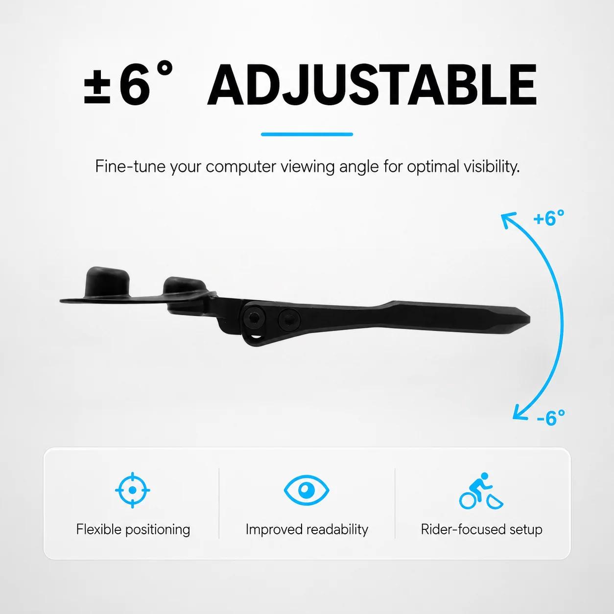 ULLICYC pour 5D Vision Metron ACR Support de guidon en alliage d'aluminium compatible avec GPS/Garmin/Bryton/Wahoo/Gopro