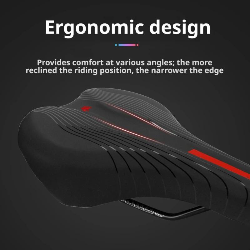 Selle de vélo ergonomique - Éponge haute résilience