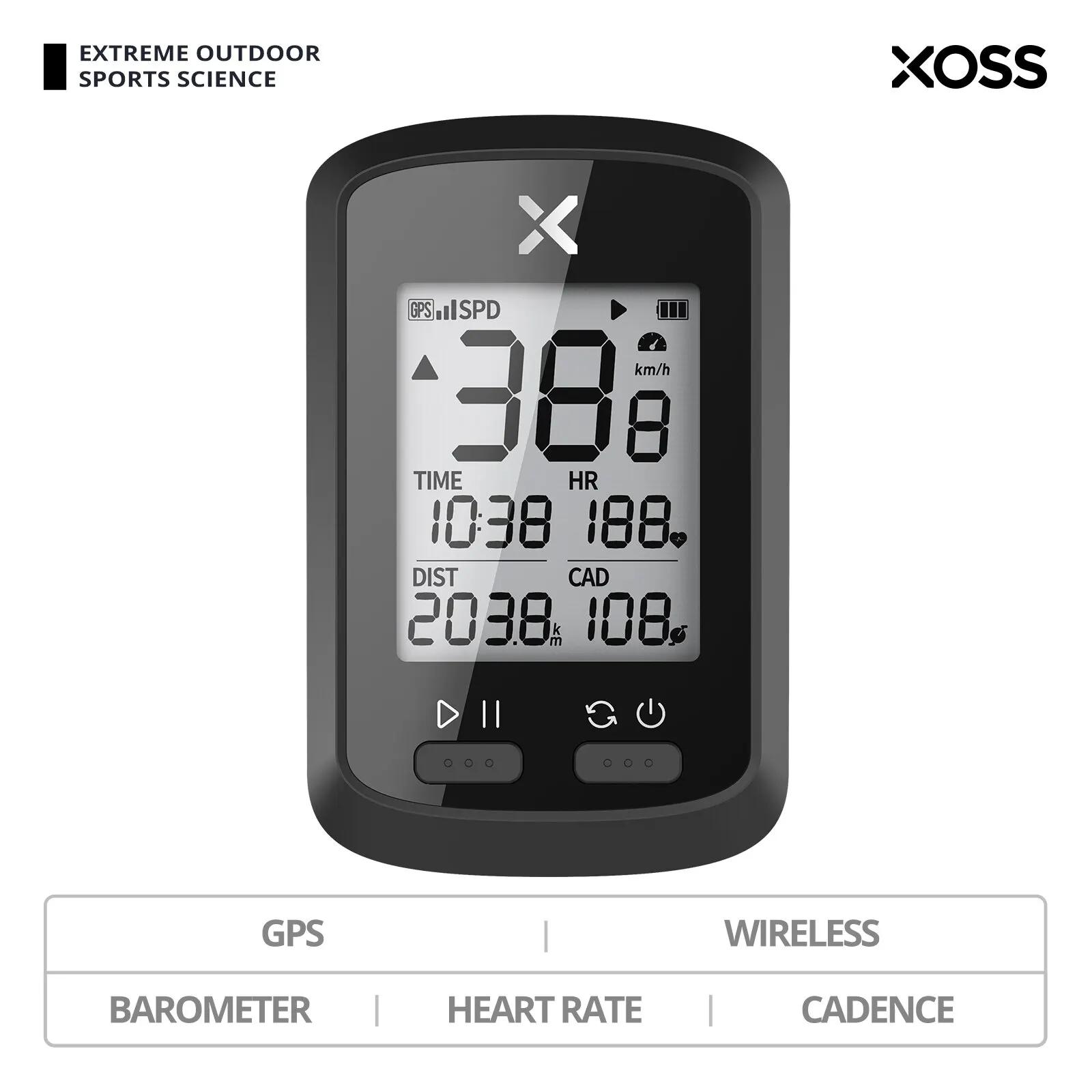 XOSS-Ordinateur de vélo G + GPS, compteur de vitesse de vélo sans fil, vélo de route VTT, étanche, Bluetooth ANT +, ordinateur de vélo de cadence