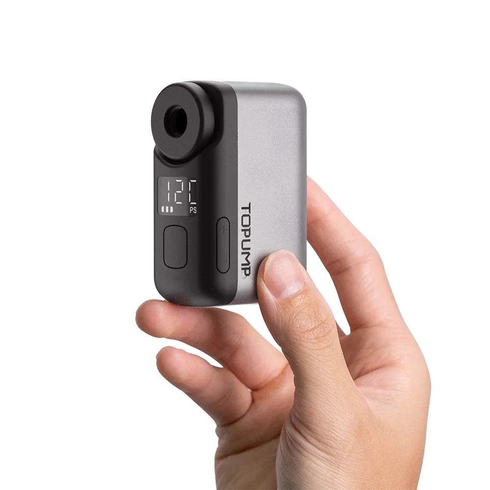 TOPUMP TB2 PRO Mini pompe électrique Portable pour vélo gonfleur de pneus sans fil 120PSI Max 450mAh batterie avec écran charge rapide
