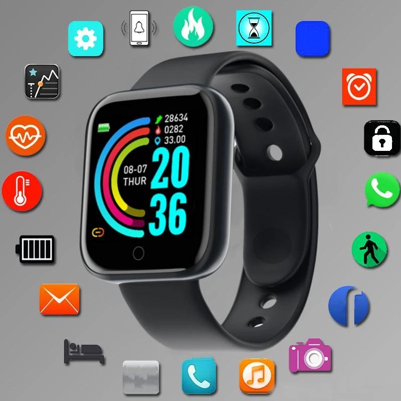 Montre intelligente Bluetooth pour hommes et femmes