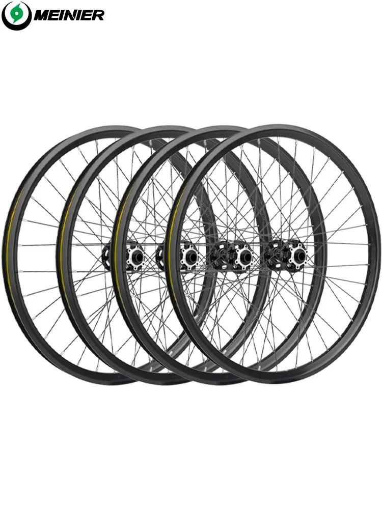 24 pouces vtt roue de vélo AM 32mm large jante moyeu 142 à axe 148mm 6 cliquets frein à disque vélo roues