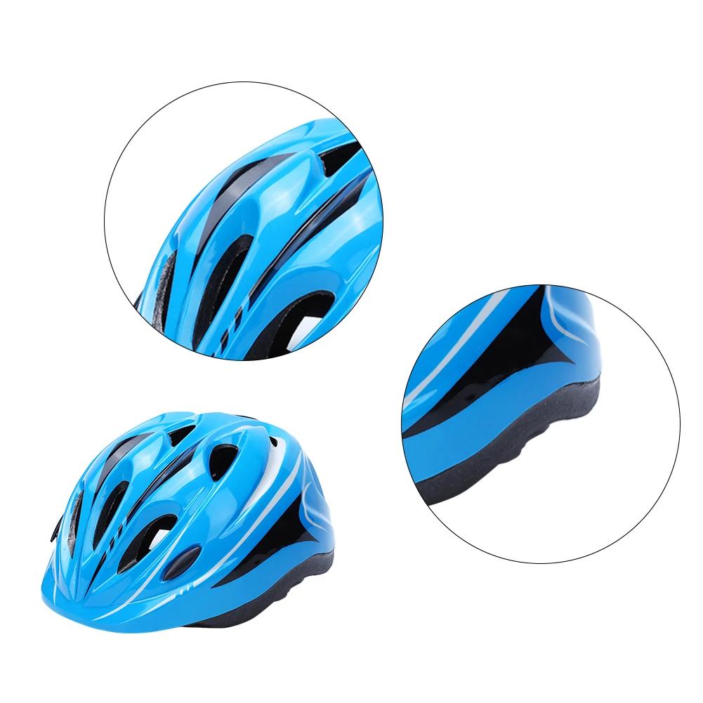Casque de vélo respirant pour enfants, casques de vélo de route VTT pour enfants, protection sûre, équipement de sauna avec genouillères pour sports de plein air, pièce de sauna