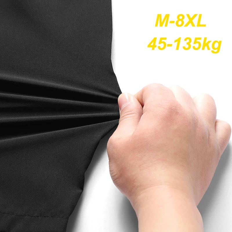 Short de course réfléchissant homme grande taille M-8XL séchage rapide pêche été soie glacée
