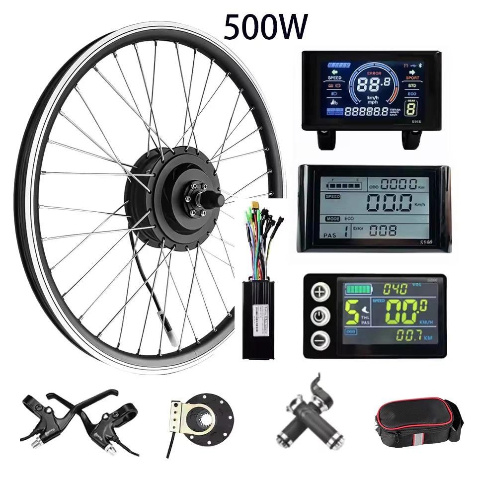 Kit de roue à moteur électrique 36V/48V 500W