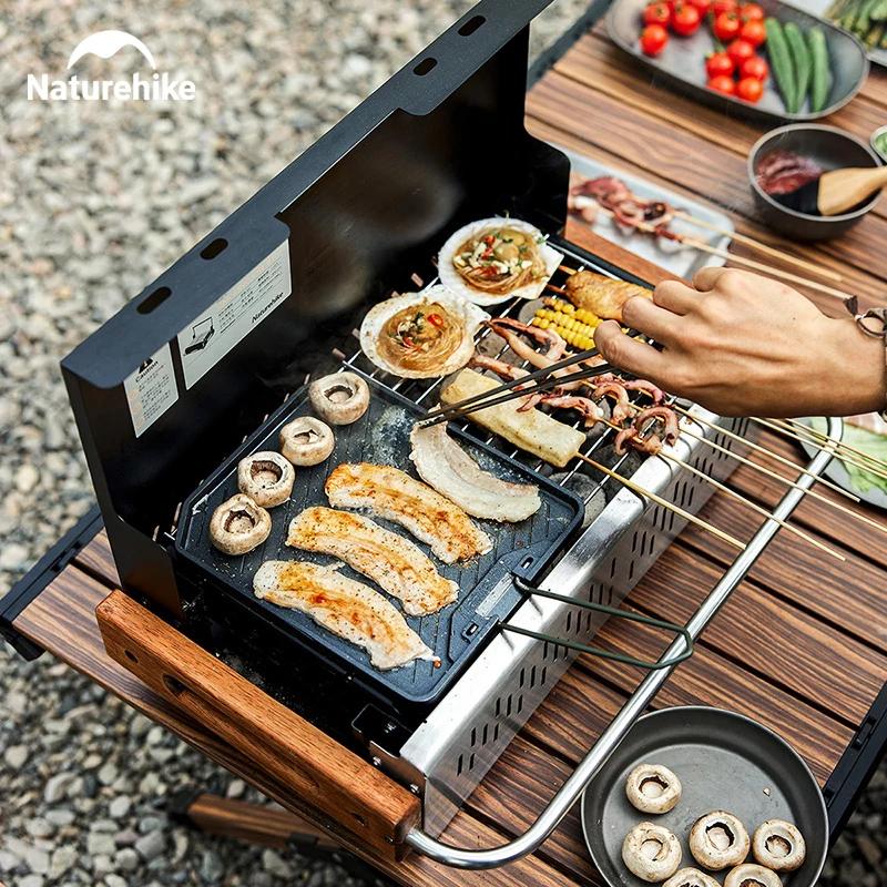 Poêle camping Naturehike pliante antiadhésive pique-nique portable facile nettoyer gril randonnée barbecue