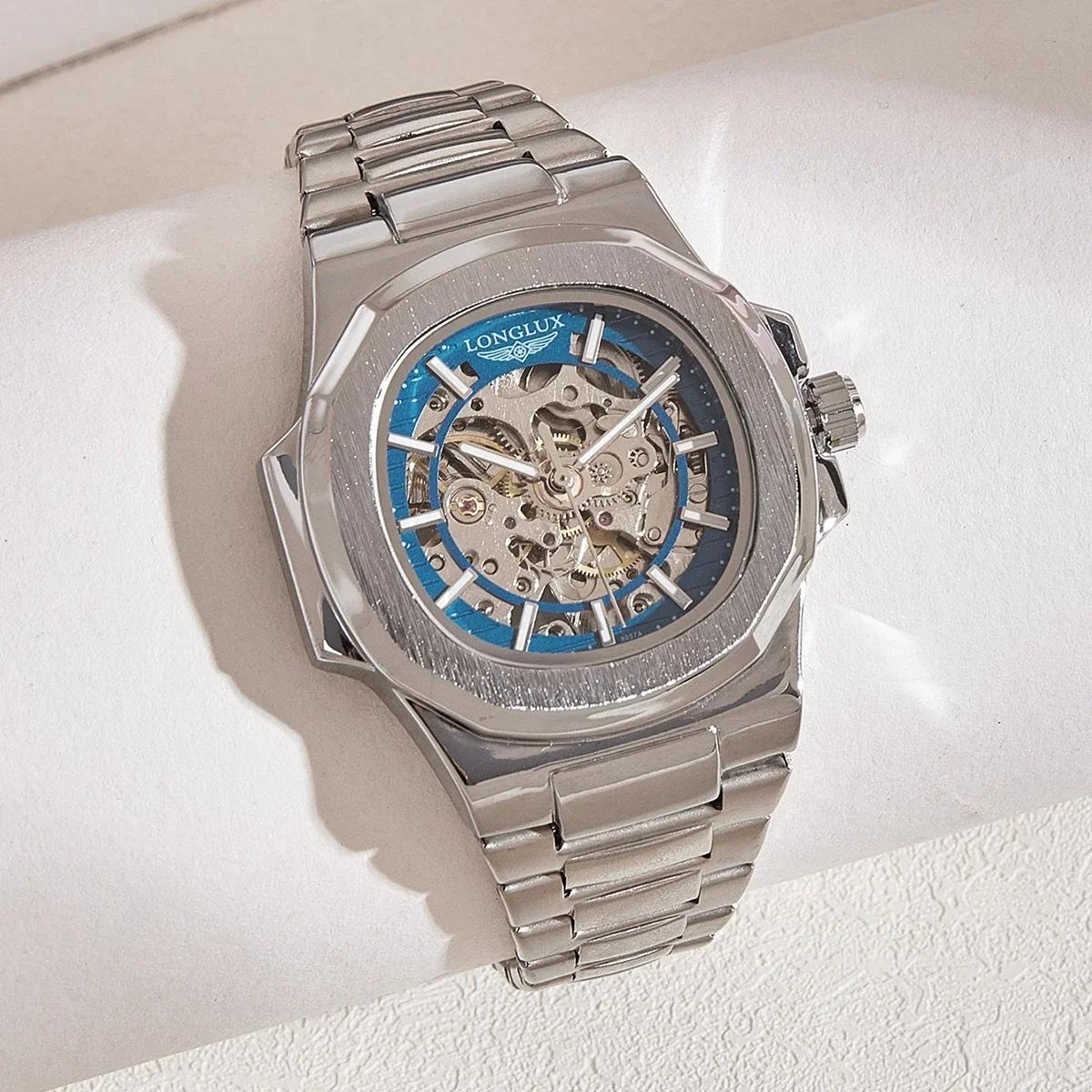 Montre automatique mécanique pour homme LONGLUX