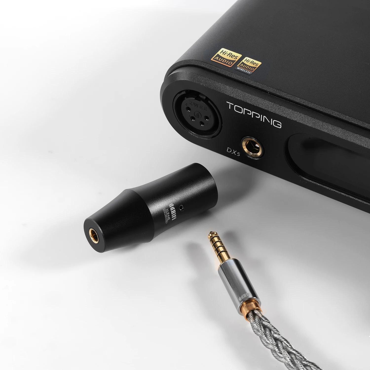 Adaptateur symétrique DDHIFI XLR44B XLR 4 broches à 4.4mm