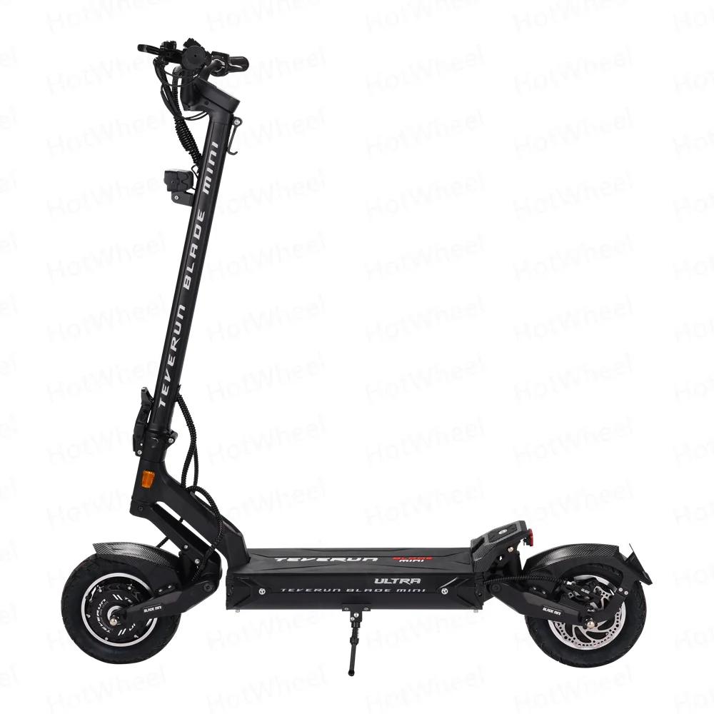TEVERUN lame MINI Ultra V4 1000W * 2 moteur 60V 27Ah batterie écran LCD avec clé à distance 10 pouces gamme Tubeless 100km Scooter
