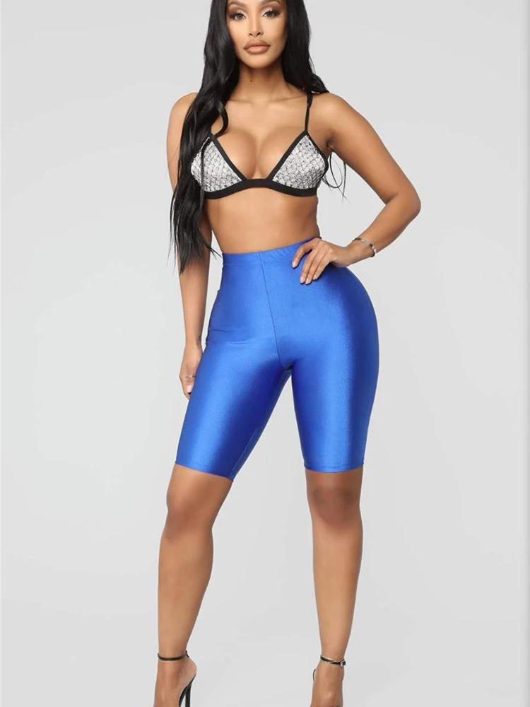Short de cyclisme mince pour femme, short de sport actif, monochromatique, sexy, maigre, motard, phtalGym, nouveau, été 2024