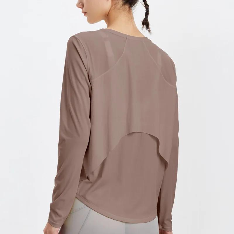 T-shirt de sport à manches longues pour femme